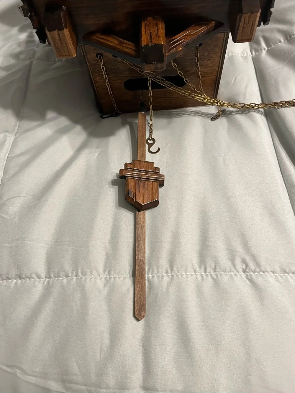 Cuendet Swiss Musical Black Forest Chalet Cuckoo Clock - Great Condition